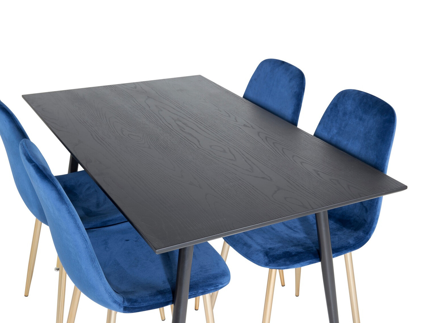 Dining set Dallas 1693 (Blue + golden)
