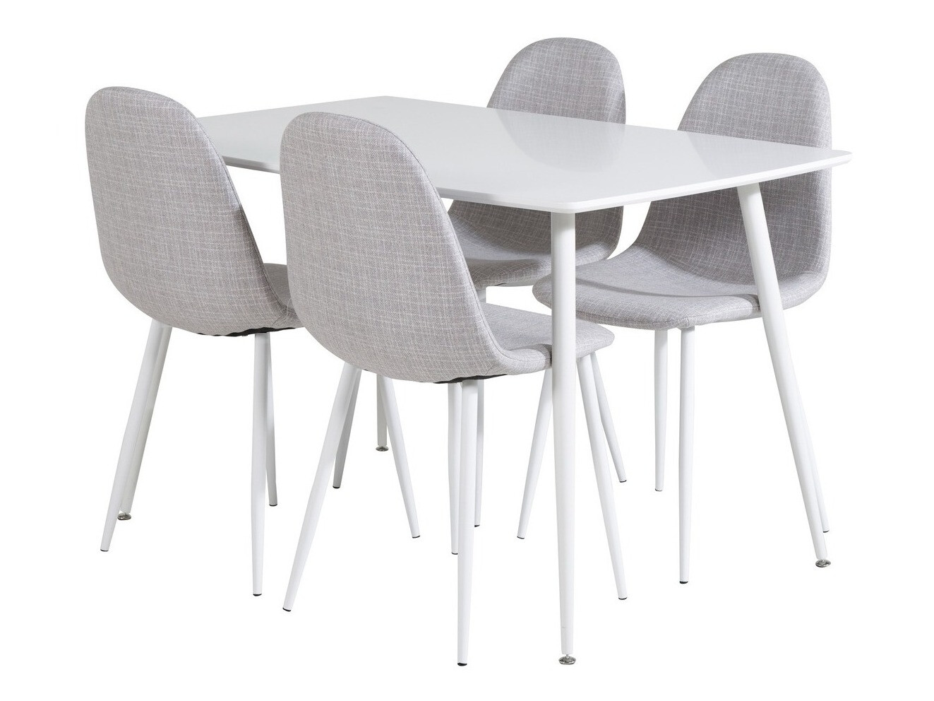 Σετ τραπεζαρίας Dallas 2040 (Άσπρο + Ανοιχτό γκρι)