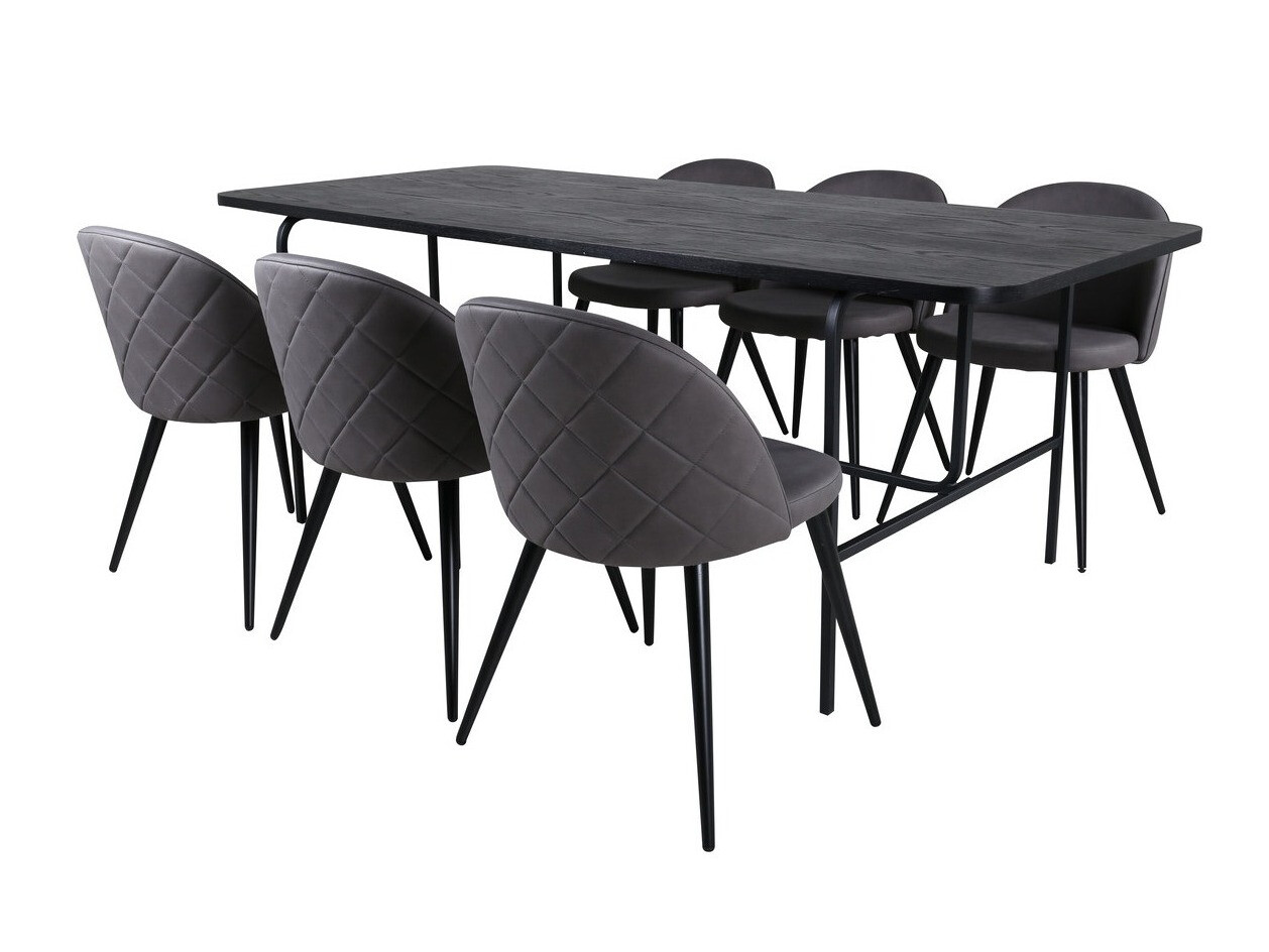 Dining set Dallas 2784 (Grey + Black)