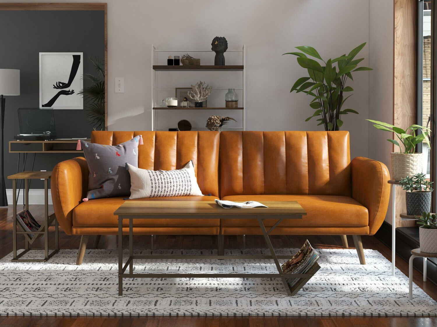 Sofa bed Novogratz 169 (Orange)