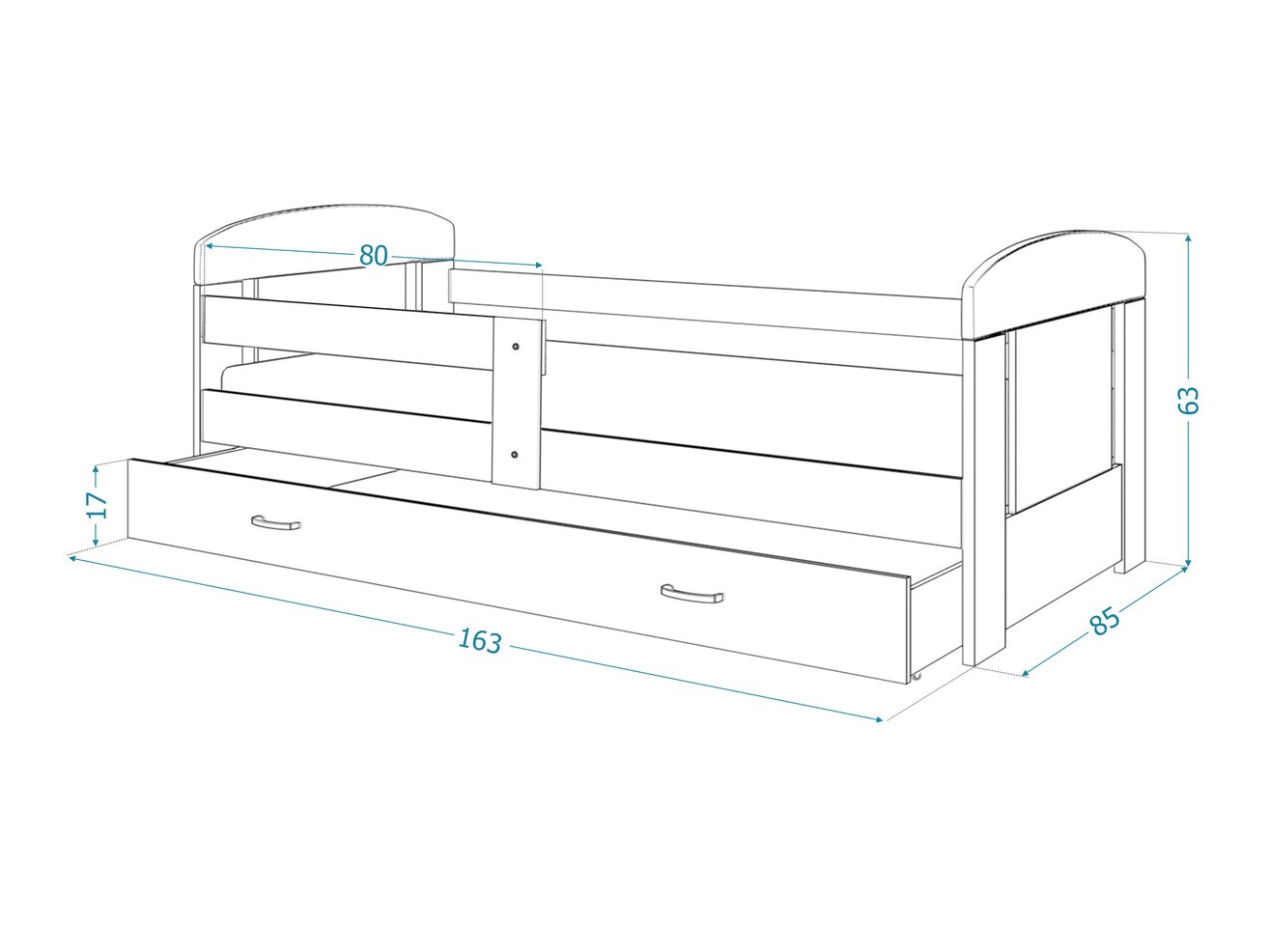 Bed Tentive 100 (White)