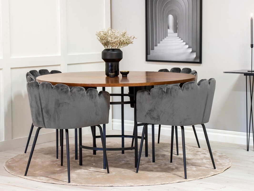 Dining set Dallas 310 (Grey + Black)