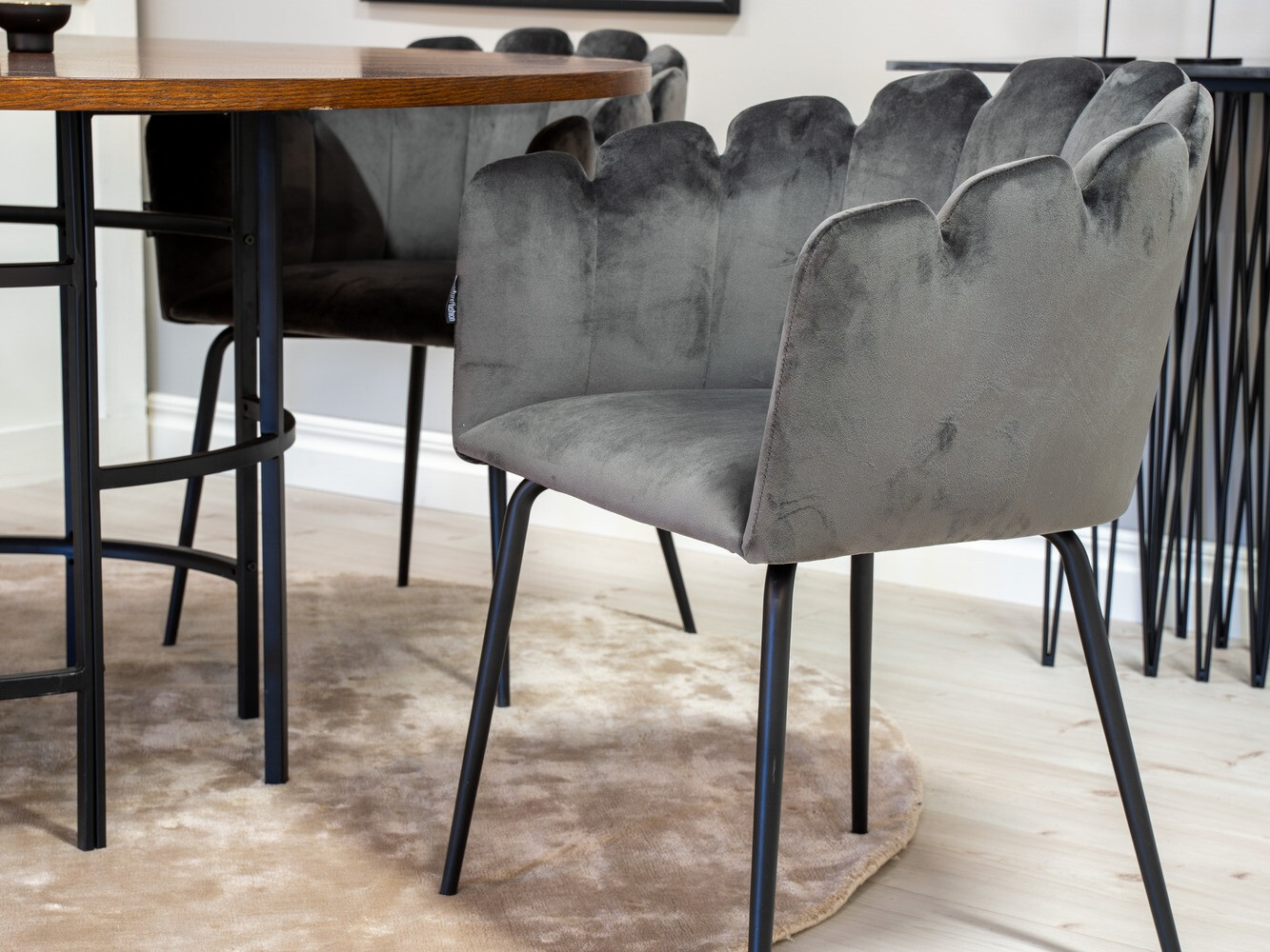 Dining set Dallas 310 (Grey + Black)