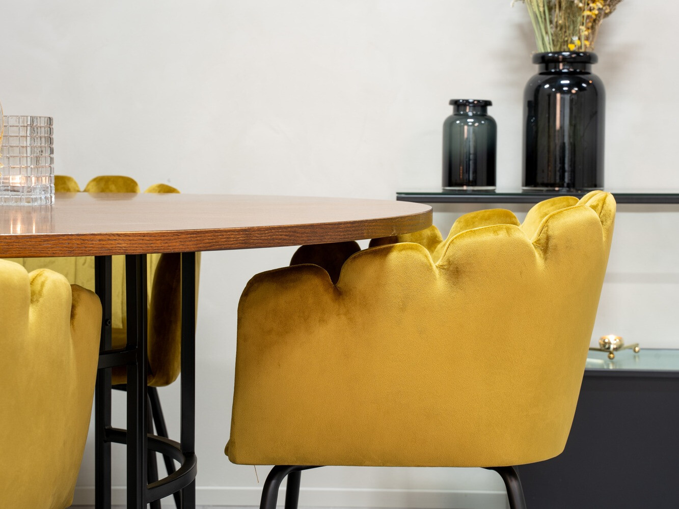 Dining set Dallas 310 (Yellow + Black)