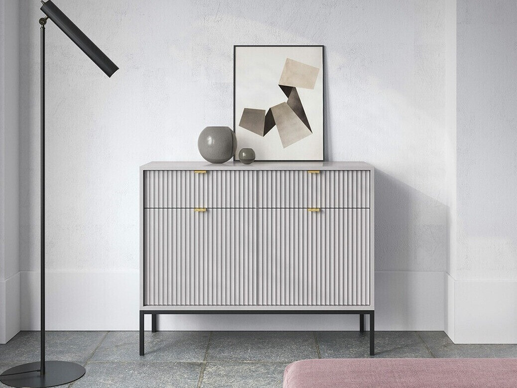 Σιφονιέρα Lima L100 (Γκρι + Μαύρο)