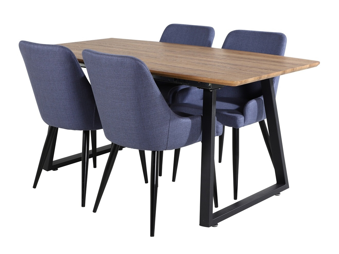 Dining set Dallas 334 (Blue + Black)