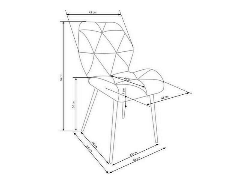 Καρέκλα Houston 1234 (Γκρι)