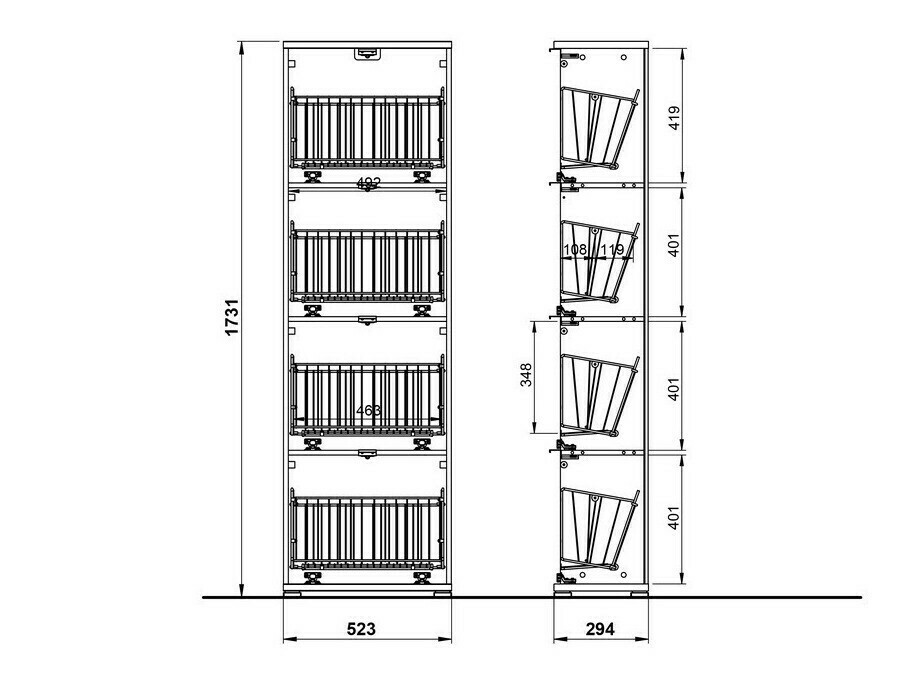 Σετ ντουλαπιού παπουτσιών Veltena 111