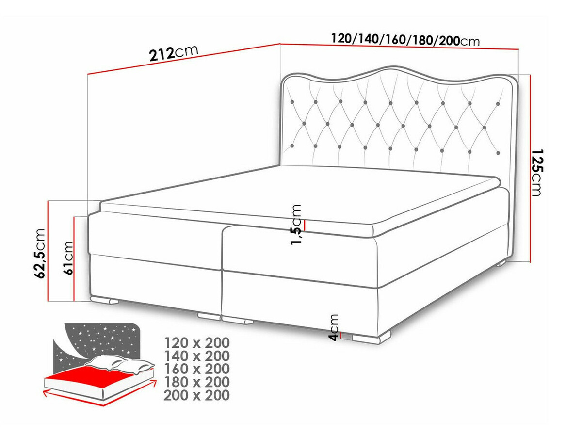 Κρεβάτι continental Tectum (Soft 011)