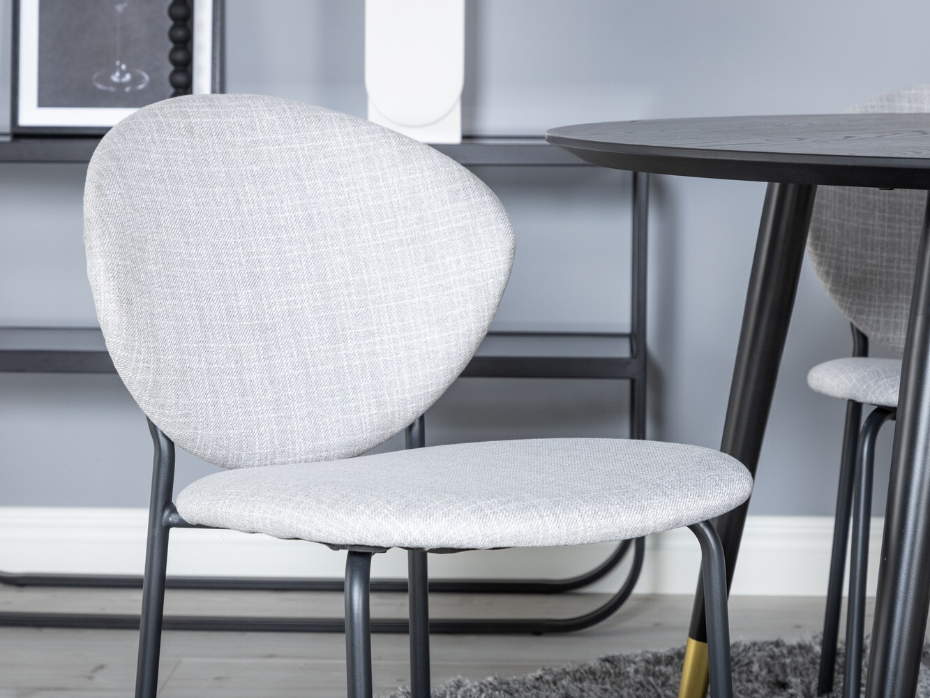 Dining set Dallas 1186 (Grey + Black)