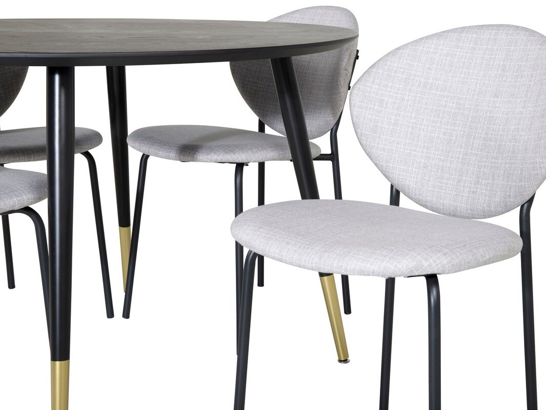 Dining set Dallas 1186 (Grey + Black)