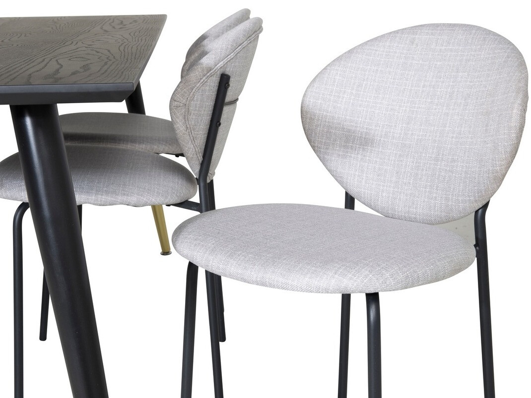 Dining set Dallas 1260 (Grey + Black)
