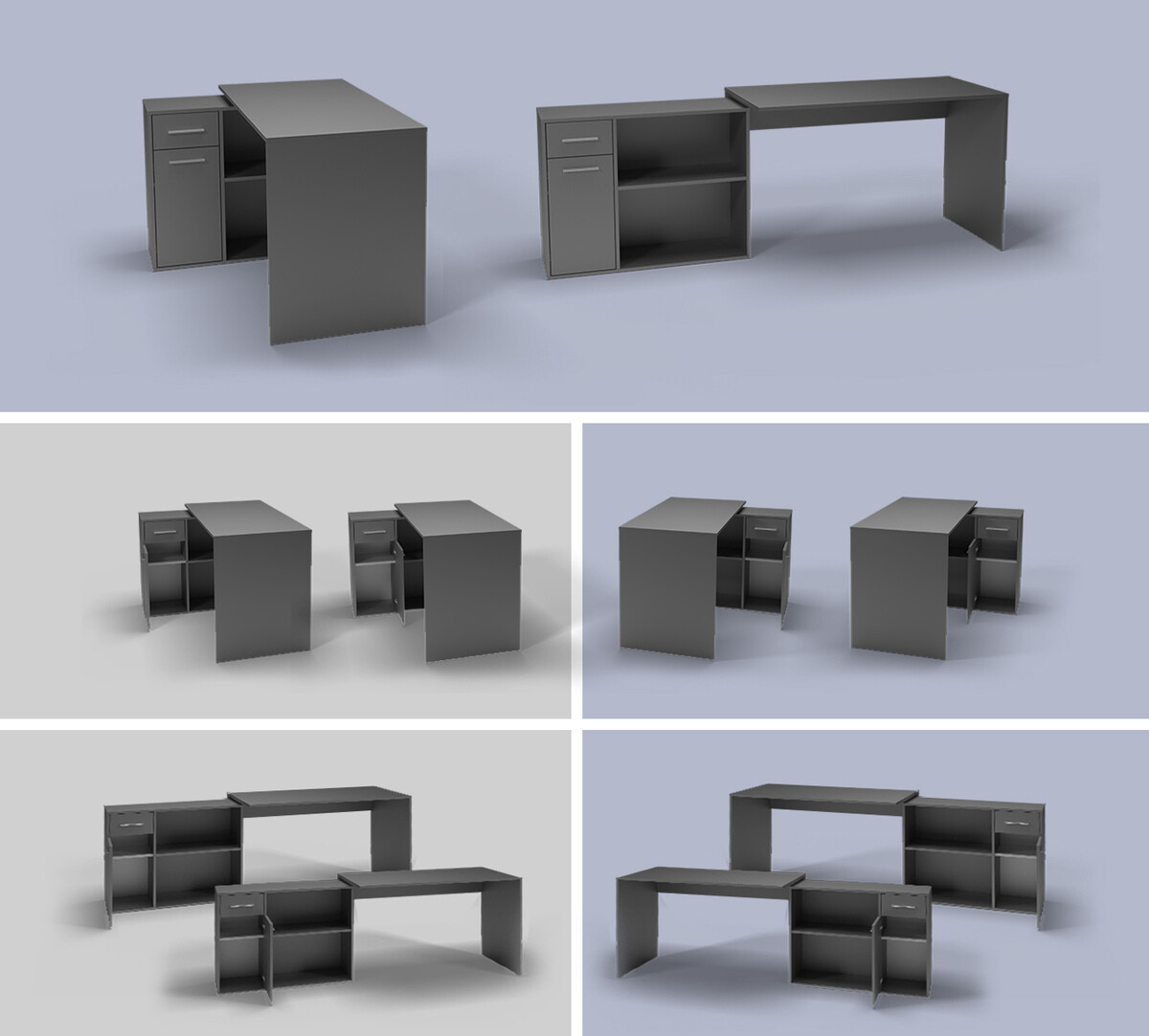 Γωνιακό γραφείο Affectus