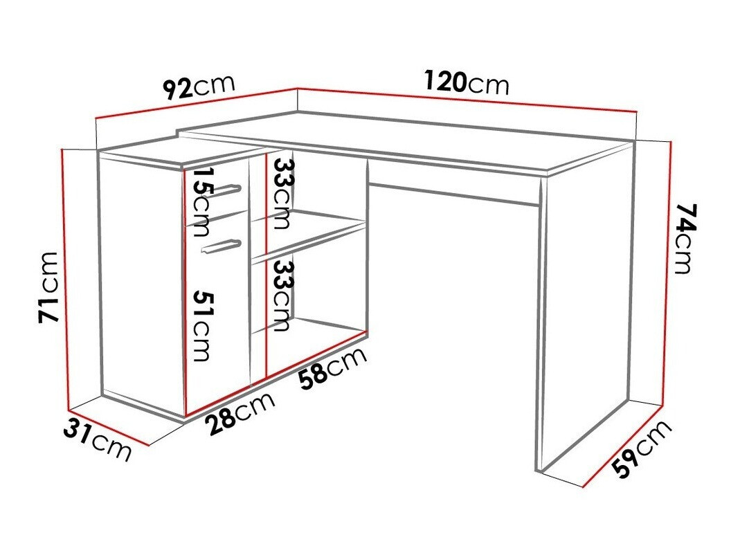 Γωνιακό γραφείο Affectus