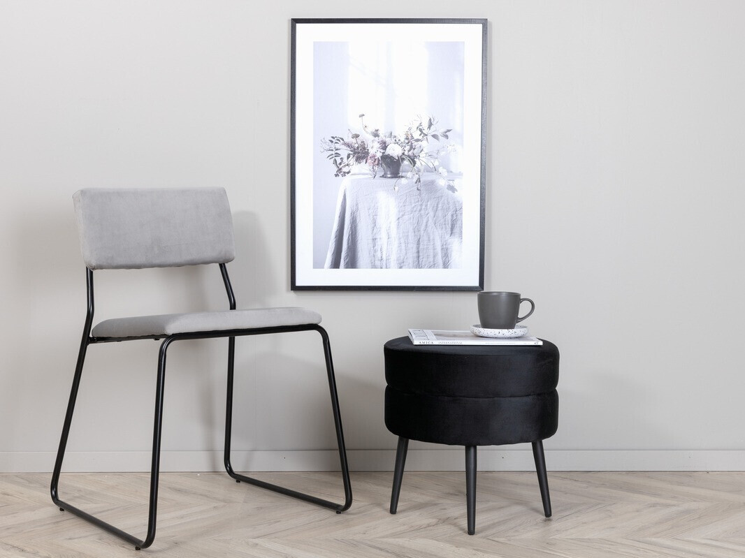 Chair Dallas 2613 (Light grey + Black)