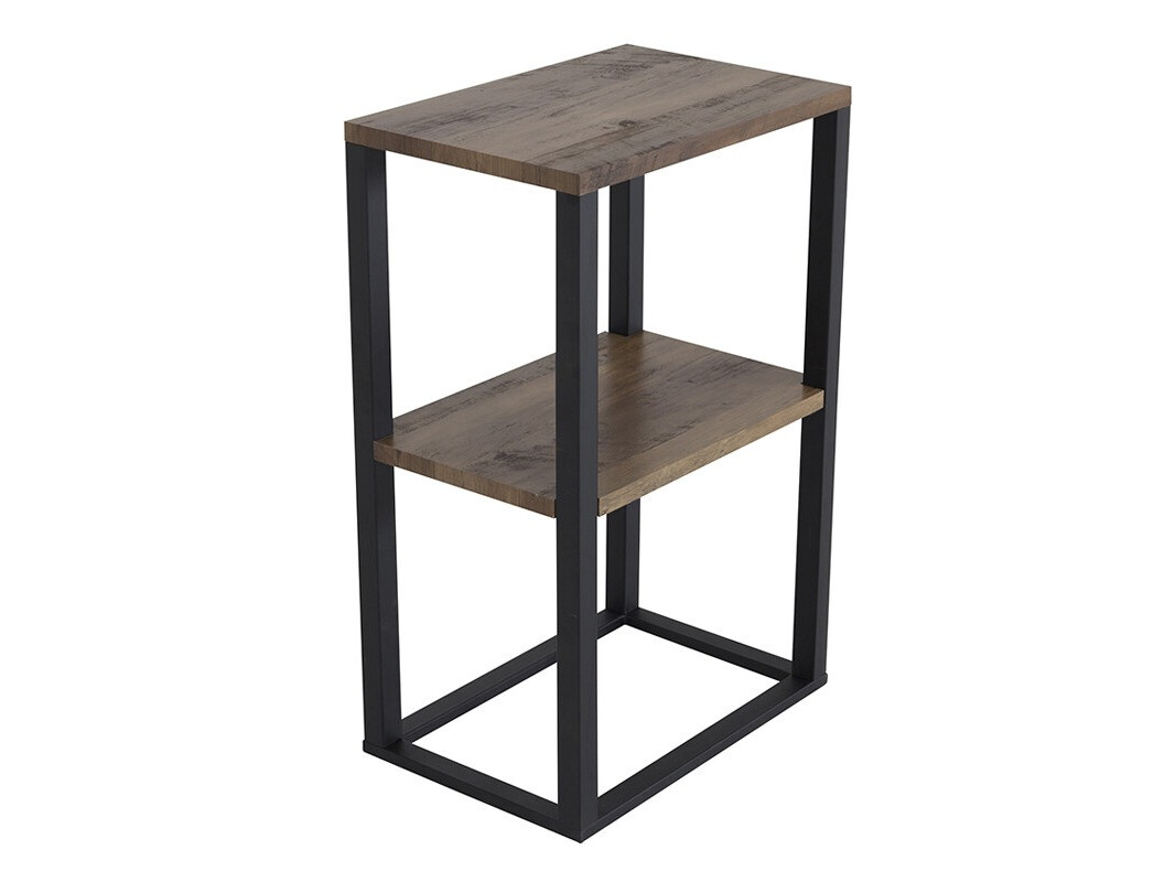 Side table Dallas 3219 (Black + Teak)