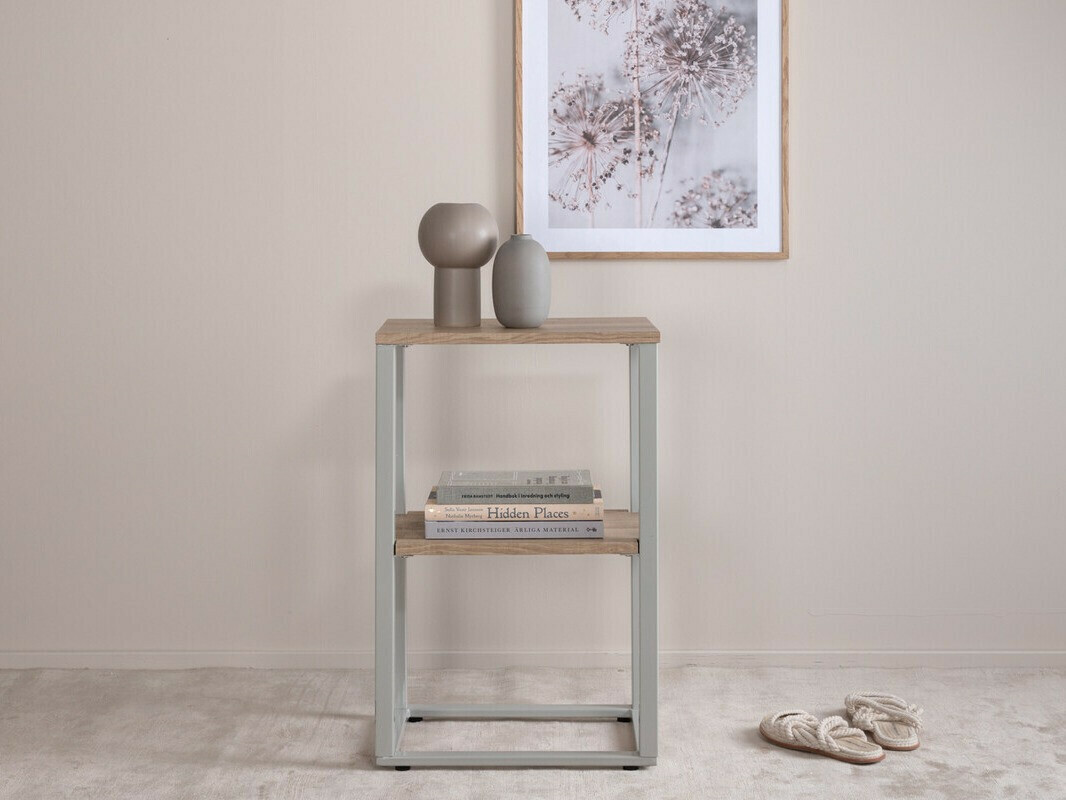 Side table Dallas 3219 (Grey + Light brown)