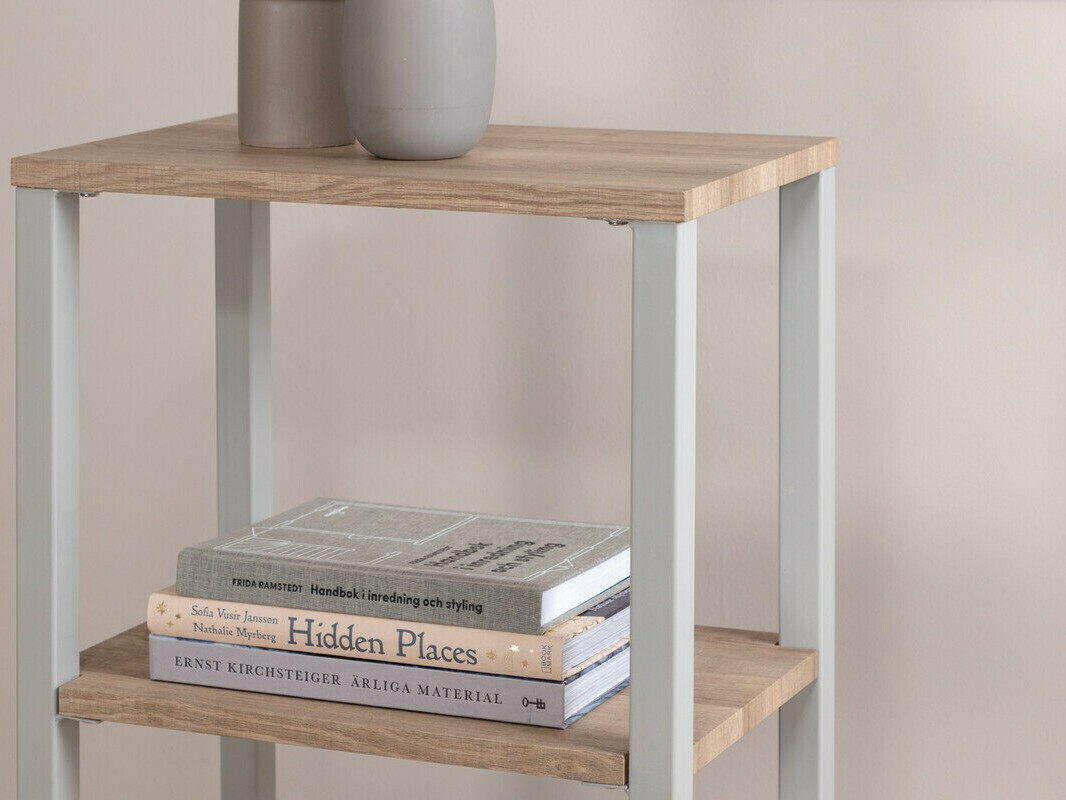 Side table Dallas 3219 (Grey + Light brown)
