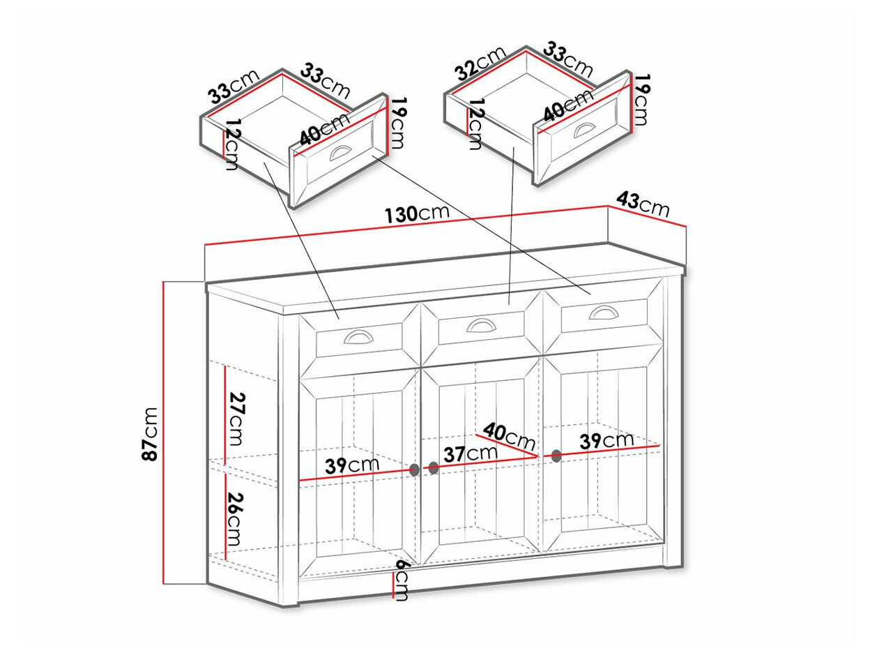 Chest of drawers Ferdore 101