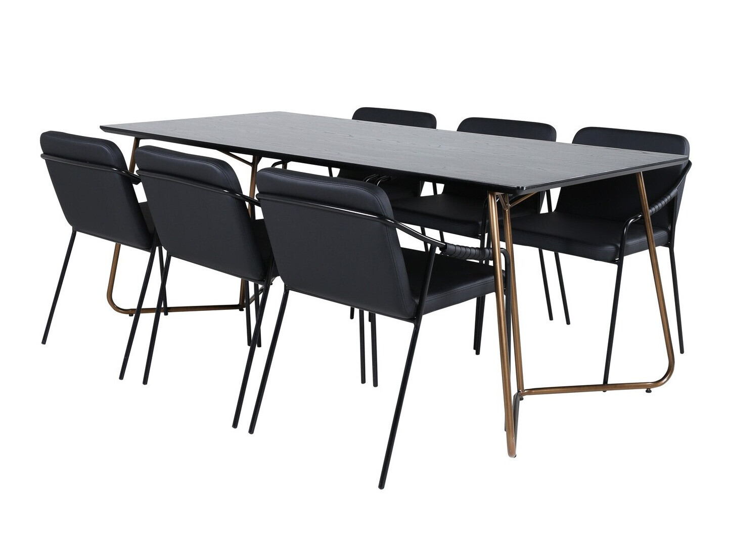 Dining set Dallas 2720 (Black + Copper)
