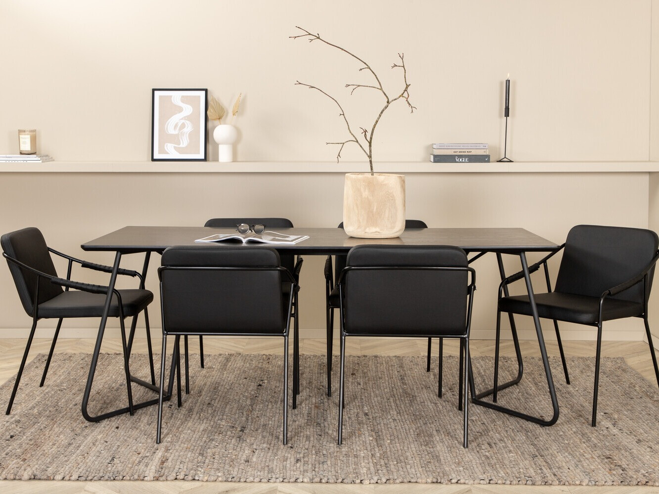 Dining set Dallas 2720 (Black)