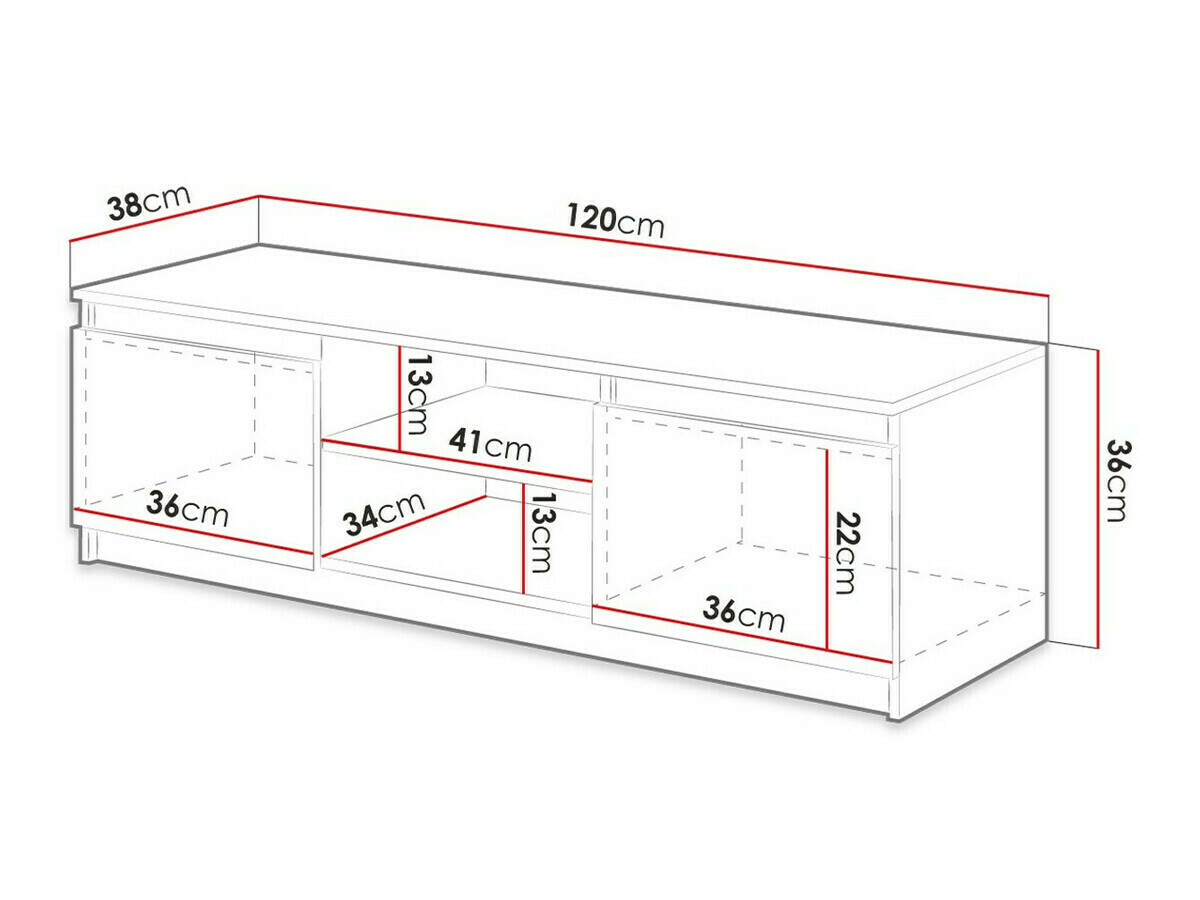 Έπιπλο τηλεόρασης Sarasota 139 (Δρυς wotan + Γραφίτης)
