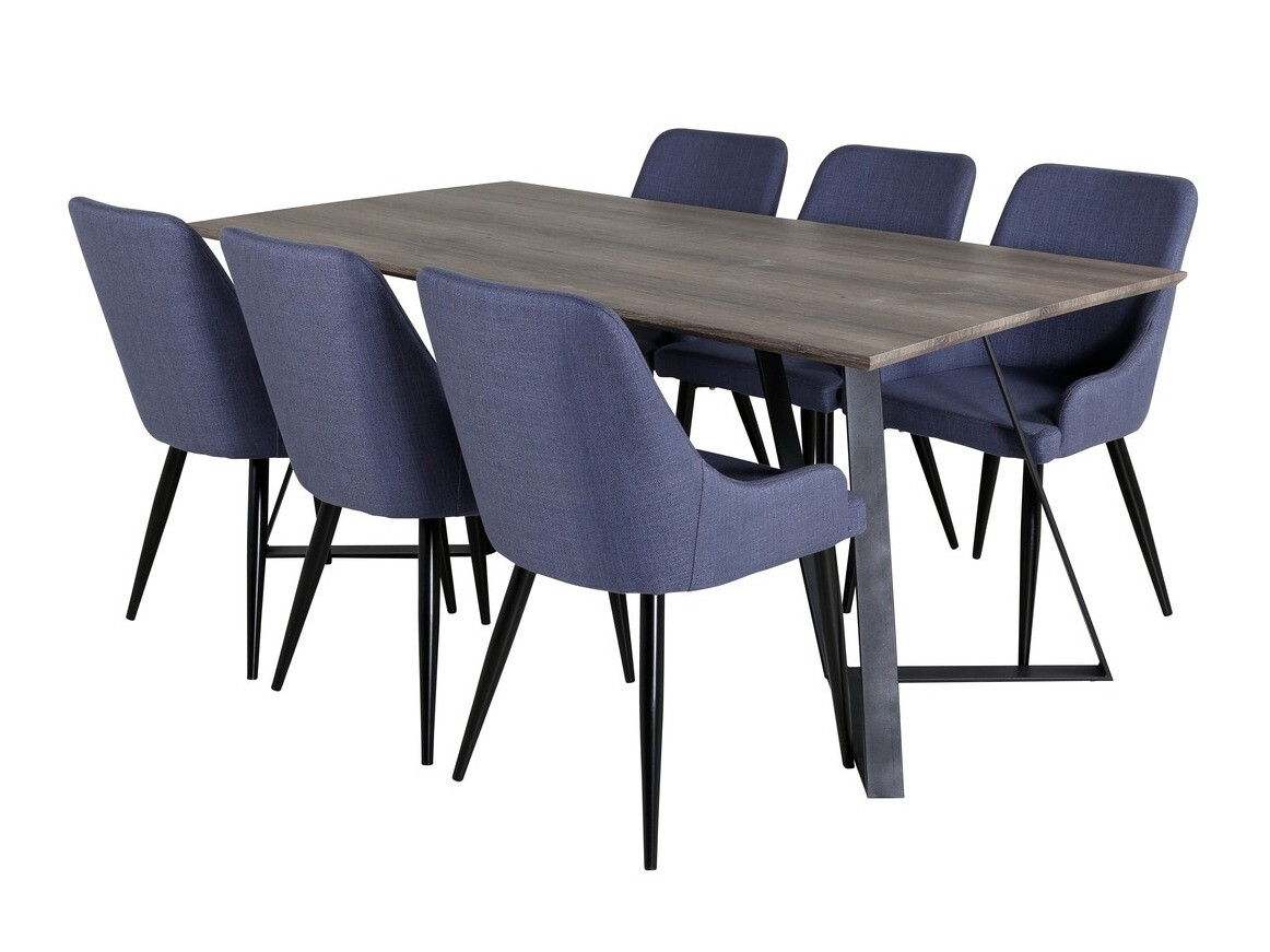 Dining set Dallas 1345 (Blue + Black)