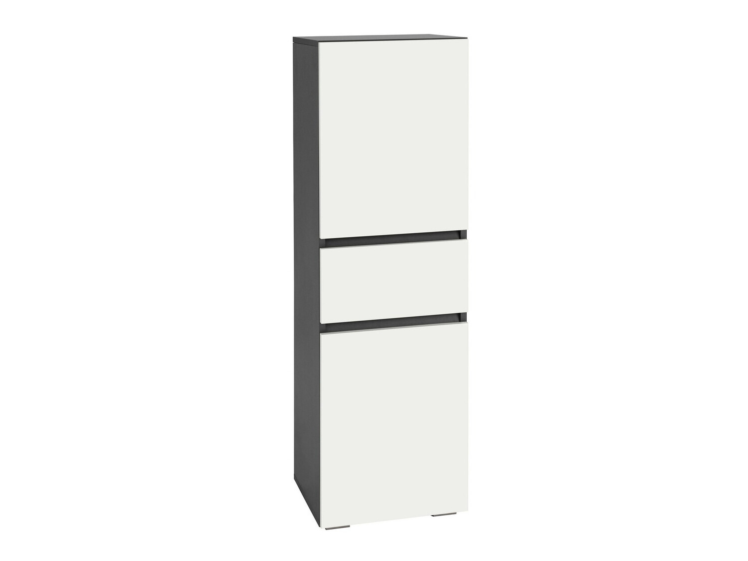 Standing bathroom cabinet Soncamu 102 (White + Anthracite)