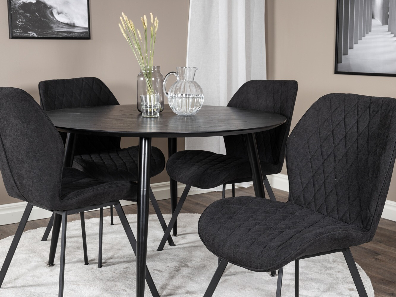 Dining set Dallas 1562 (Black)