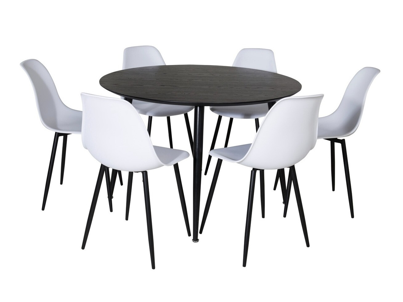 Dining set Dallas 1563 (White + Black)
