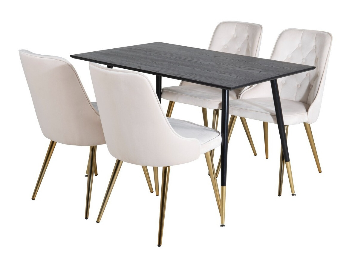 Dining set Dallas 1673 (Beige + golden)
