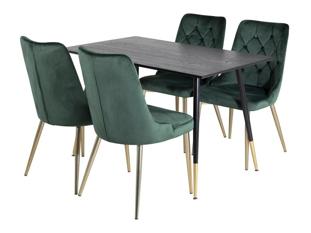 Dining set Dallas 1673 (Green + golden)