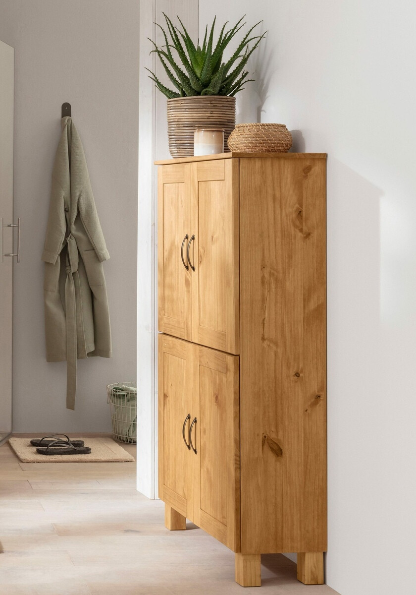 Όρθιο ντουλάπι μπάνιου Ophlevu 105 (Πεύκο)