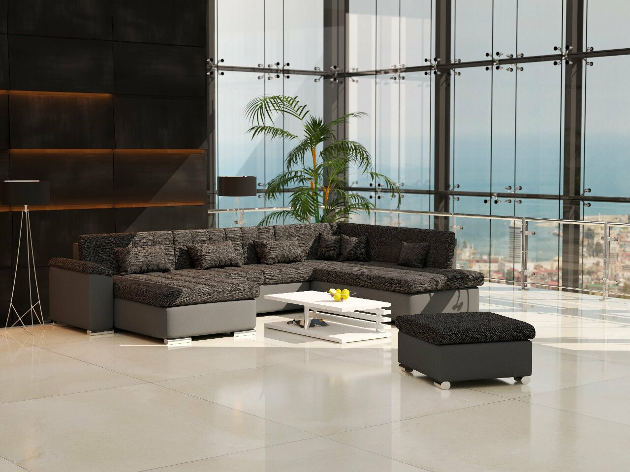 Σετ ταπετσαρισμένων επίπλων Comfivo 216 (Soft 020 + Majorka 03)