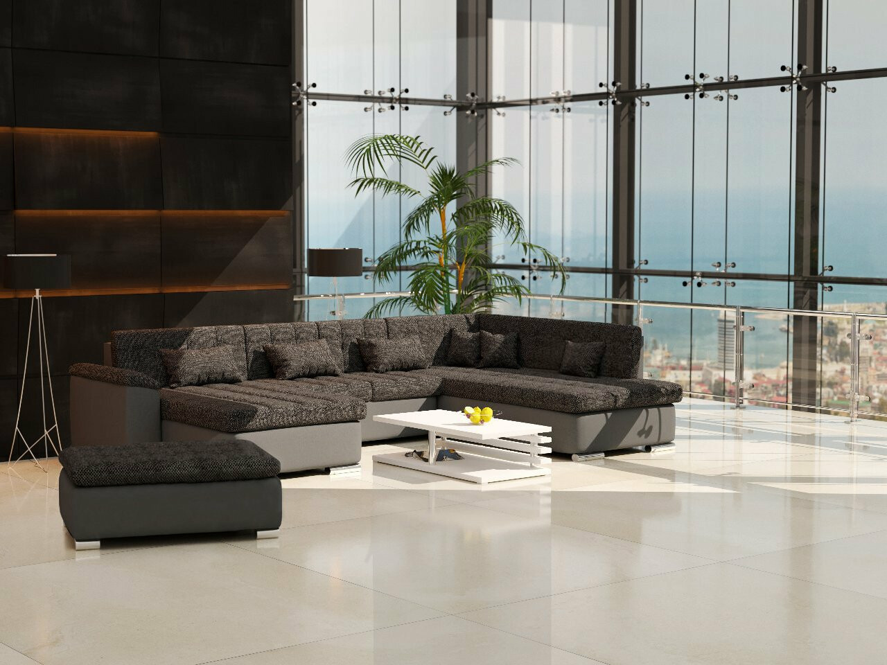 Σετ ταπετσαρισμένων επίπλων Comfivo Gemma I (Soft 020 + Majorka 03)