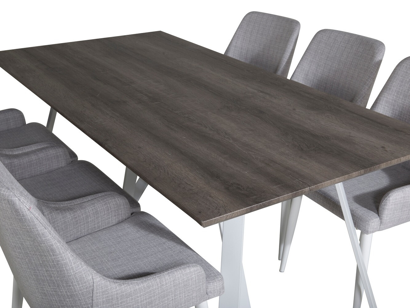 Dining set Dallas 1973 (White + Light grey)