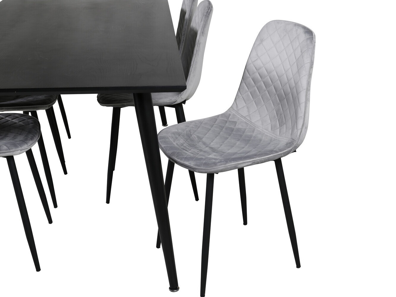 Dining set Dallas 2596 (Grey + Black)