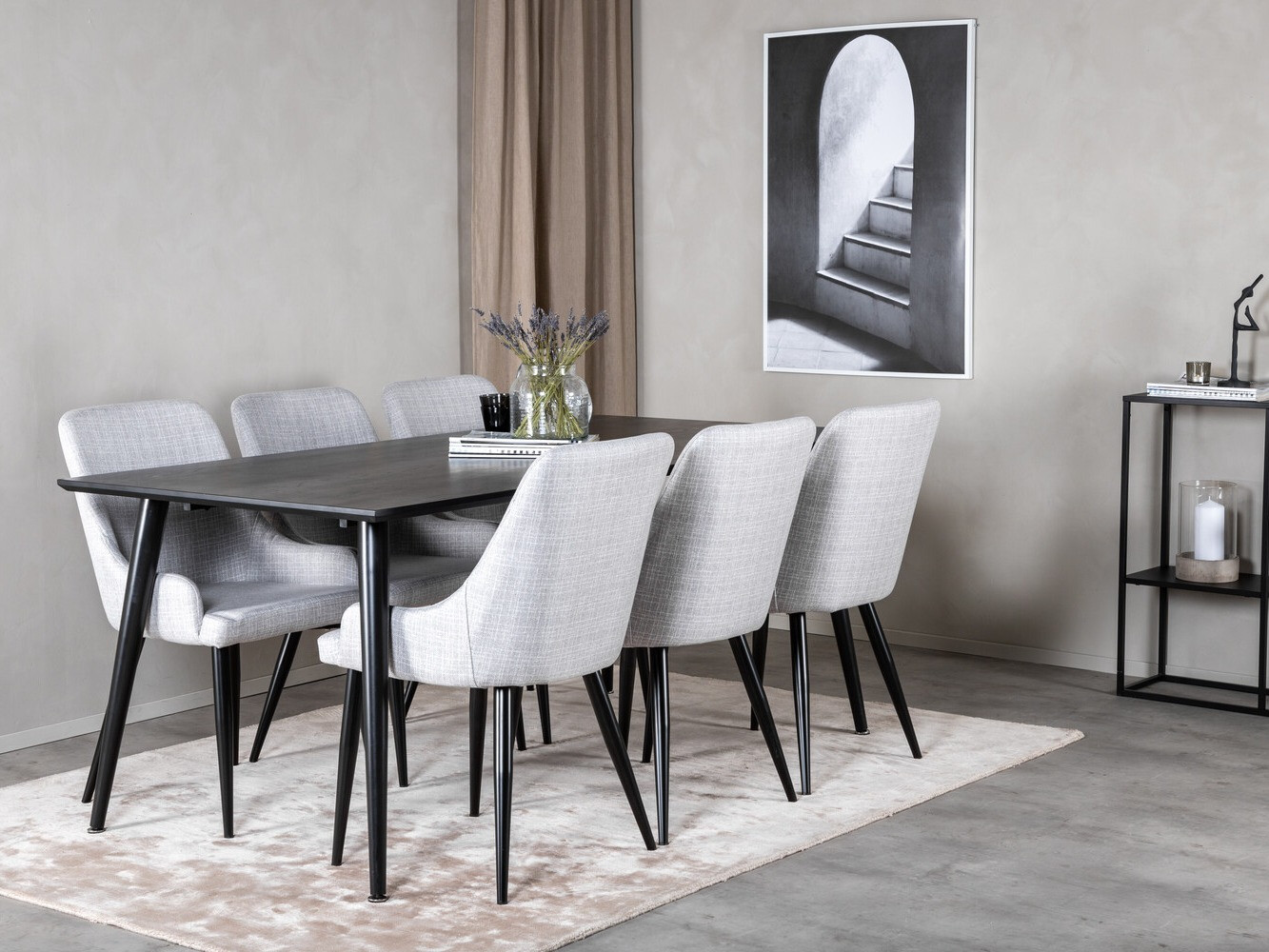 Dining set Dallas 2599 (Black)
