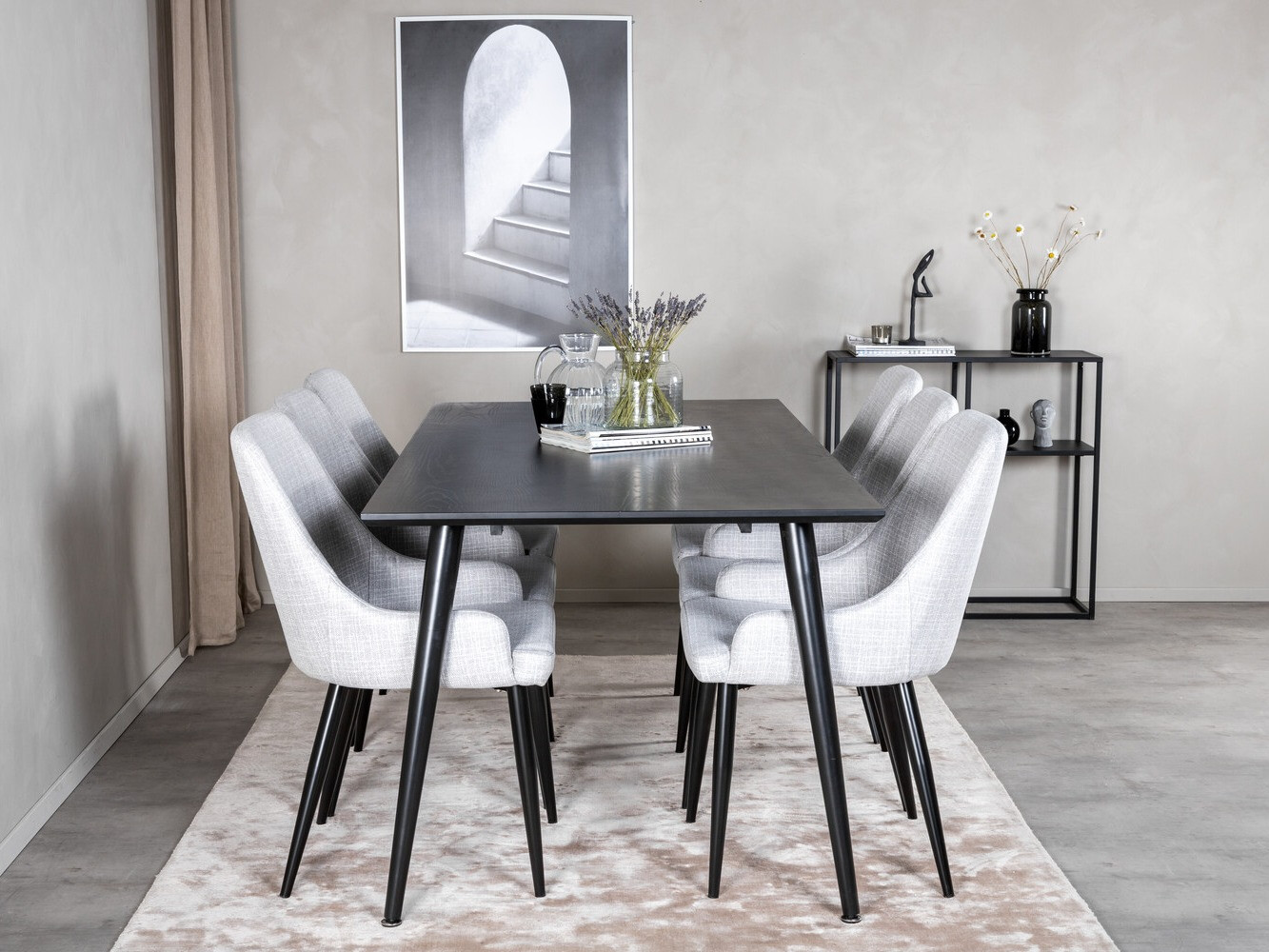 Dining set Dallas 2599 (Black)