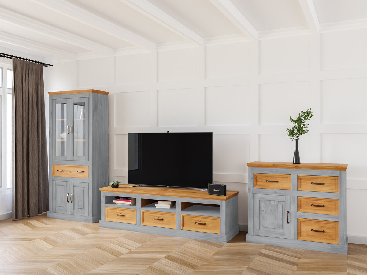 Living room set Tolelio 115 (Grey + Pine)