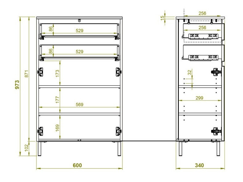 Όρθιο ντουλάπι μπάνιου Levtalo 102