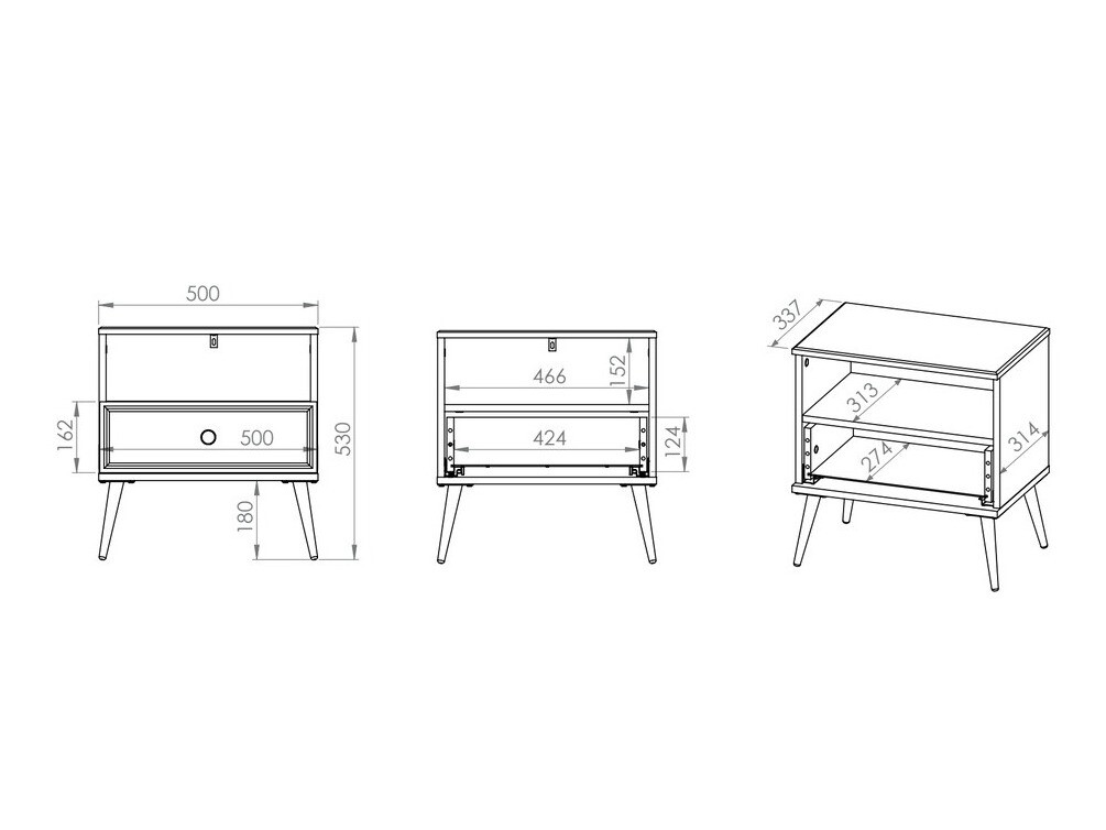 Bedside table Elbrevi 106