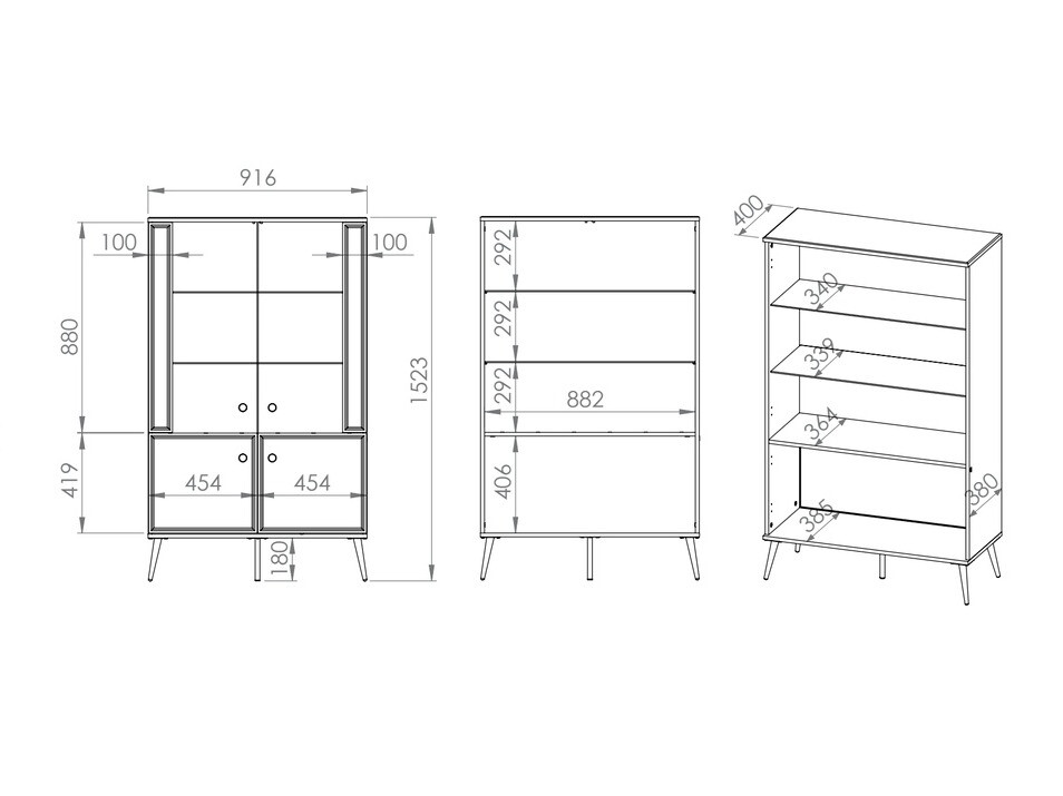 Bookcase Elbrevi 102