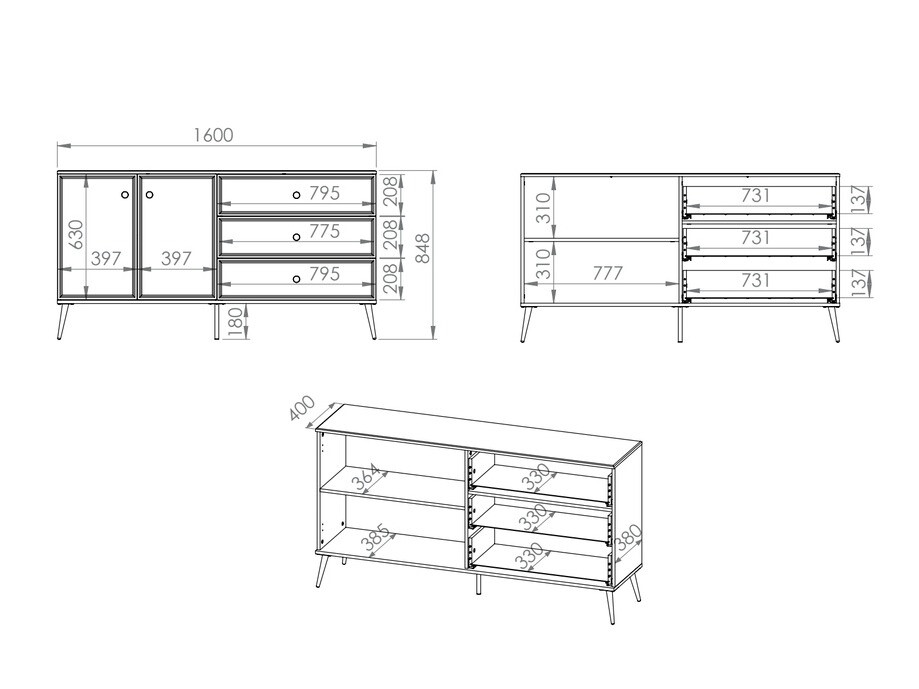Chest of drawers Elbrevi 103
