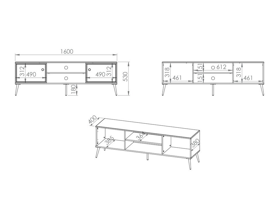 TV stand Elbrevi 105