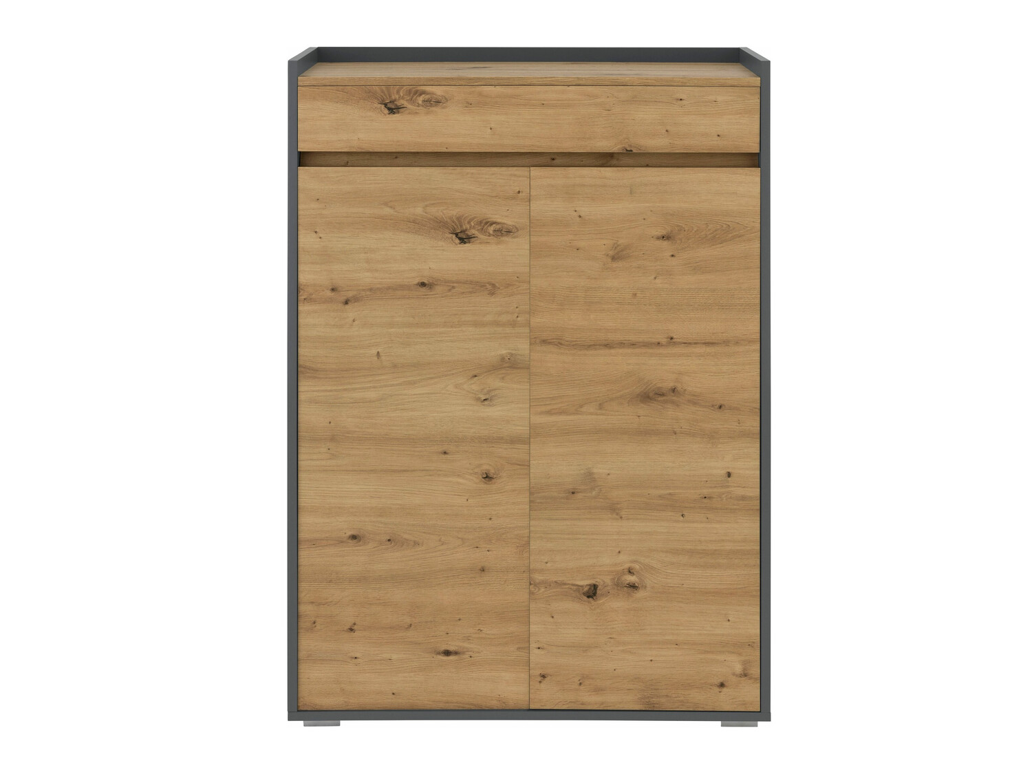 Shoe shelf Ruvciri 101 (Oak + Anthracite)