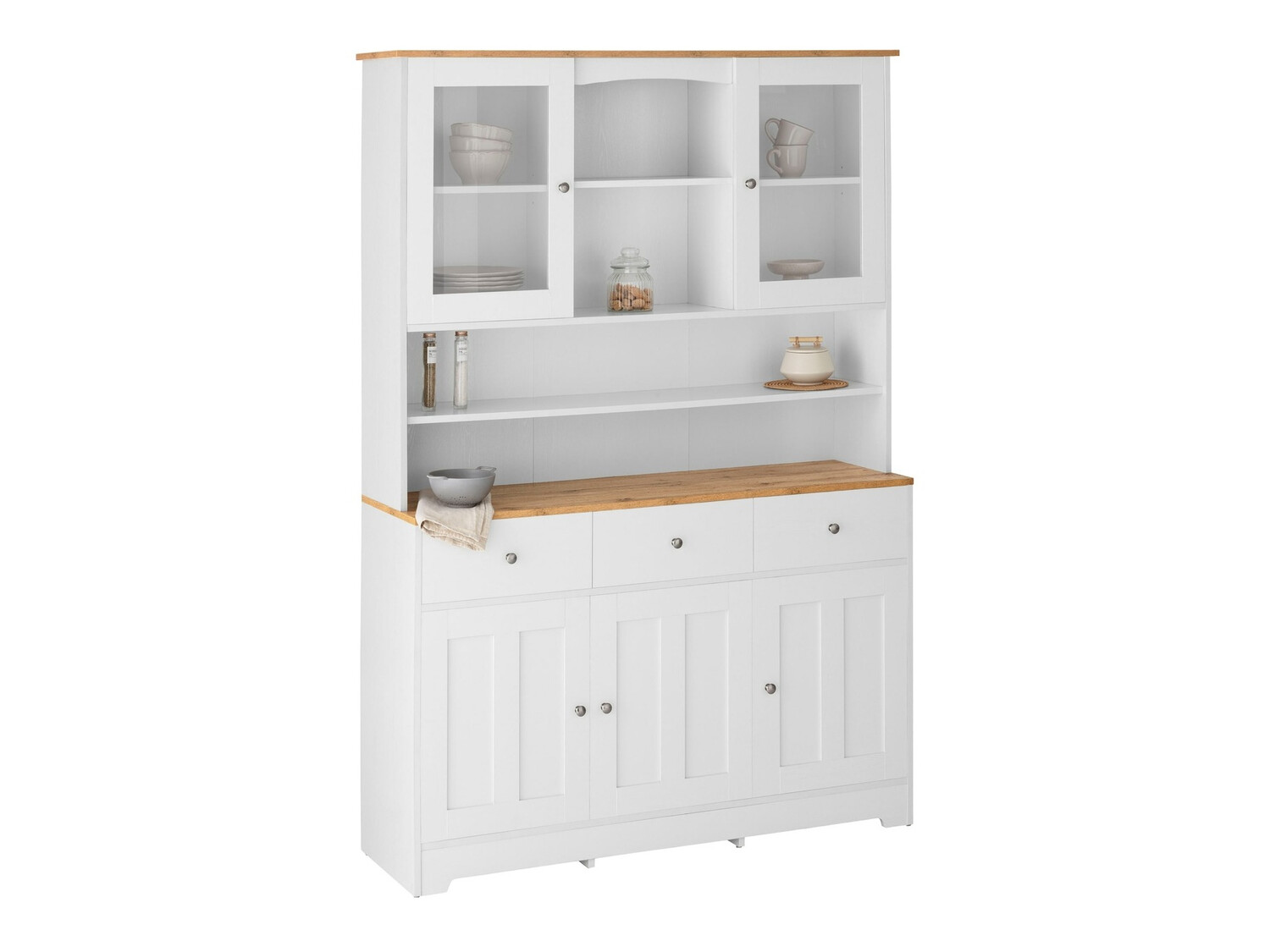 Bookcase Denton 893 (White + Oak)