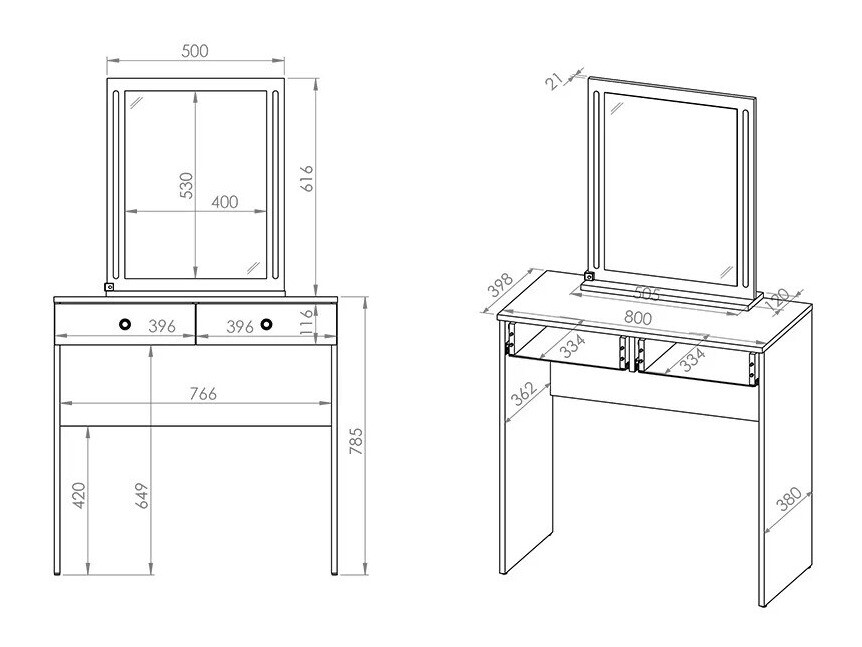 Dressing table Madison 162