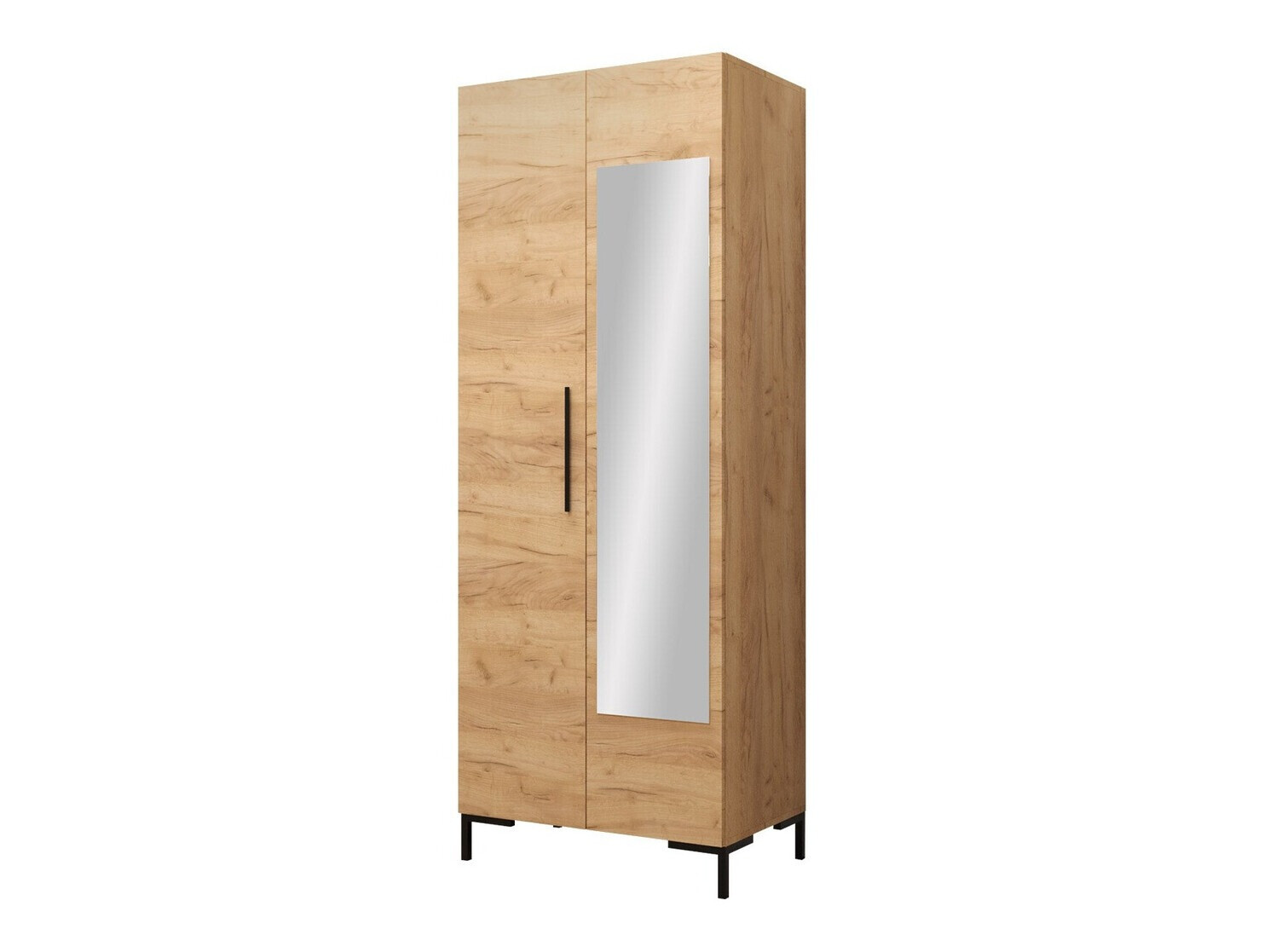 Wardrobe Nomal I (Craft oak + Black)