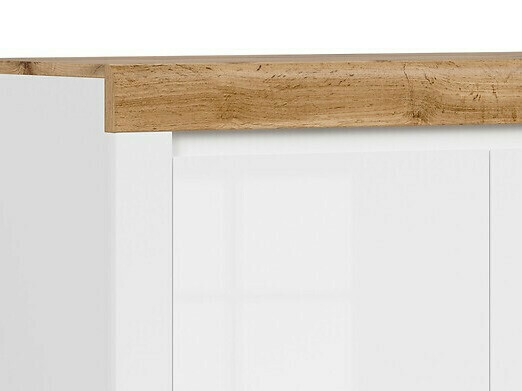 Μπουφέ Sonsoru 101 (Άσπρο + Γυαλιστερό λευκό + Δρυς wotan)